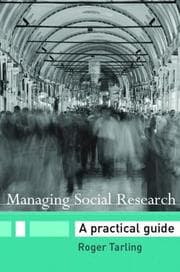 Tapa de Managing social research