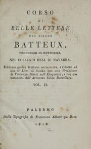 Tapa de Corso di belle lettere