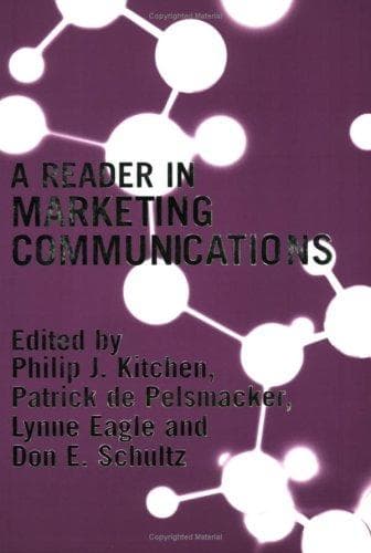 Tapa de A reader in marketing communications
