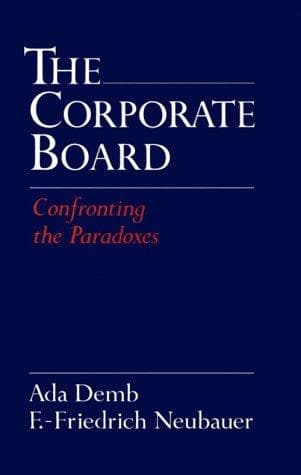 Tapa de The corporate board