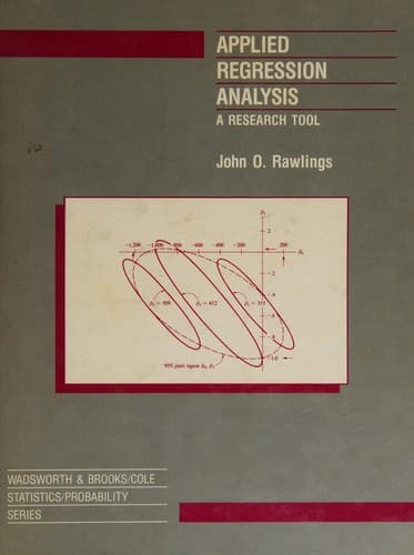 Tapa de Applied regression analysis