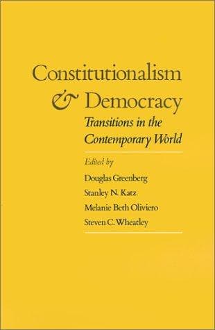 Tapa de Constitutionalism and Democracy