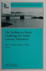 Tapa de The welfare-to-work challenge for adult literacy educators