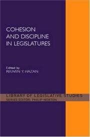 Tapa de Cohesion and discipline in legislatures