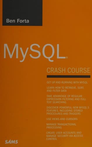 Tapa de MySQL crash course