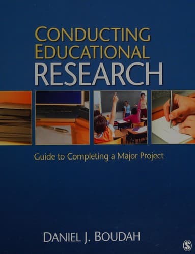 Tapa de Conducting educational research