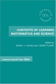 Tapa de Contexts of Learning Mathematics and Science