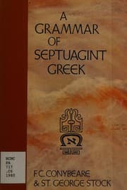 Tapa de Grammar of Septuagint Greek