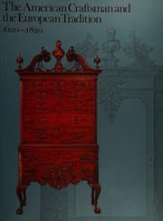 Tapa de The American craftsman and the European tradition, 1620-1820