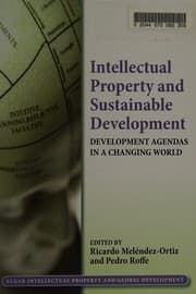 Tapa de Intellectual property and sustainable development