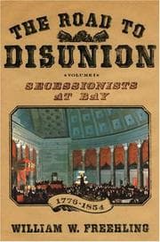 Tapa de The Road to Disunion: Volume I