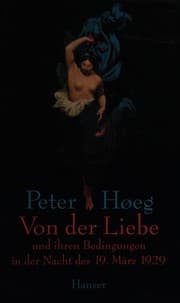 Tapa de Von der Liebe und ihren Bedingungen in der Nacht des 19. März 1929