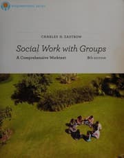 Tapa de Social work with groups