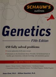 Tapa de Schaum's outline of genetics