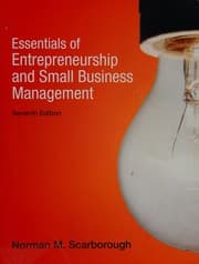 Tapa de Essentials of entrepreneurship and small business management