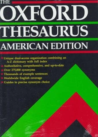Tapa de The Oxford thesaurus