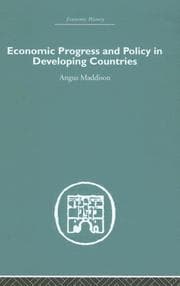 Tapa de Economic Progress and Policy in Developing Countries (Economic History)