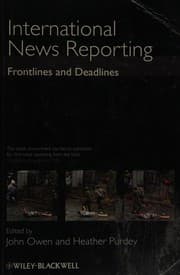 Tapa de International news reporting