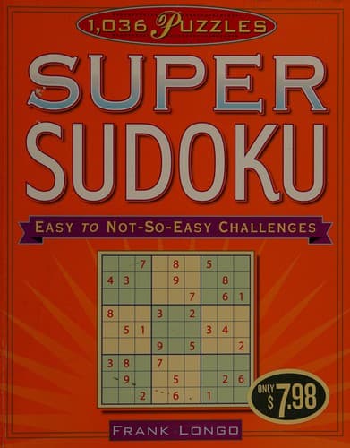 Tapa de 1,036 puzzels super sudoku