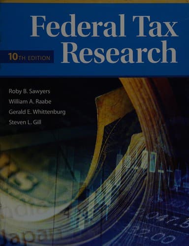 Tapa de Federal Tax Research