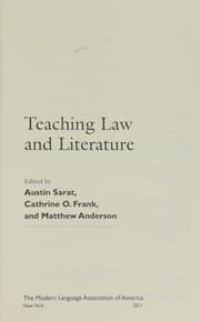 Tapa de Teaching law and literature