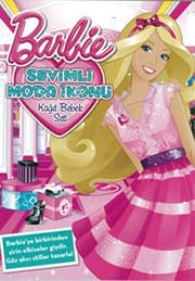 Tapa de Barbie Sevimli Moda Ikonu Kagit Bebek Seti