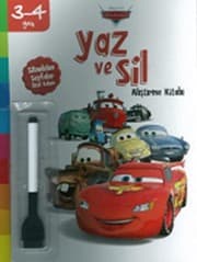 Tapa de Yaz ve Sil Alıştırma Kitabı - Arabalar