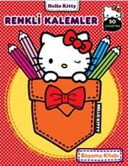 Tapa de Hello Kitty Renkli Kalemler Boyama Kitabi