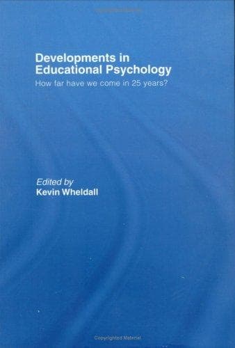 Tapa de Developments in Educational Psychology