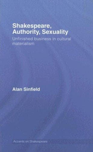 Tapa de Shakespeare, Authority, Sexuality