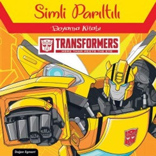 Tapa de Transformers Simli Parıltılı Boyama Kitabı