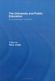 Tapa de The University and Public Education