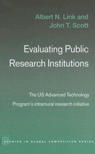 Tapa de Evaluating public research institutions