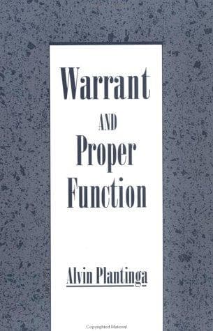 Tapa de Warrant and proper function