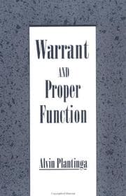 Tapa de Warrant and proper function