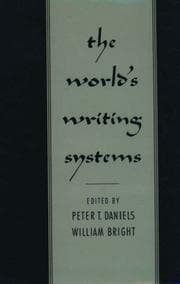 Tapa de The world's writing systems