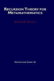 Tapa de Recursion theory for metamathematics