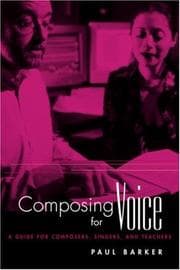 Tapa de Composing for Voice