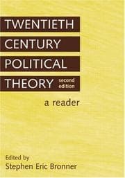 Tapa de Twentieth century political theory