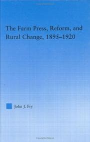 Tapa de The farm press, reform, and rural change, 1895-1920