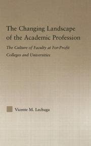 Tapa de The changing landscape of the academic profession