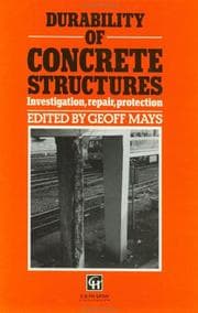 Tapa de Durability of Concrete Structures
