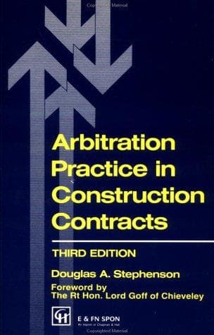 Tapa de Arbitration practice in construction contracts