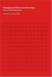 Tapa de Changing Architectural Education