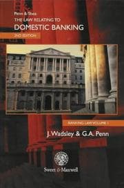 Tapa de The law relating to domestic banking