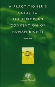 Tapa de A practitioner's guide to the European Convention on Human Rights