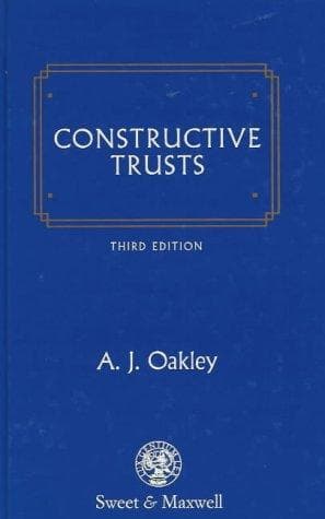 Tapa de Constructive Trusts