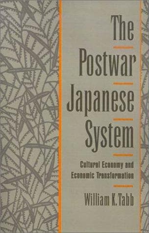Tapa de The postwar Japanese system