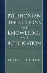 Tapa de Pyrrhonian reflections on knowledge and justification