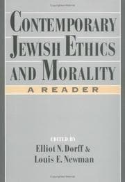 Tapa de Contemporary Jewish ethics and morality